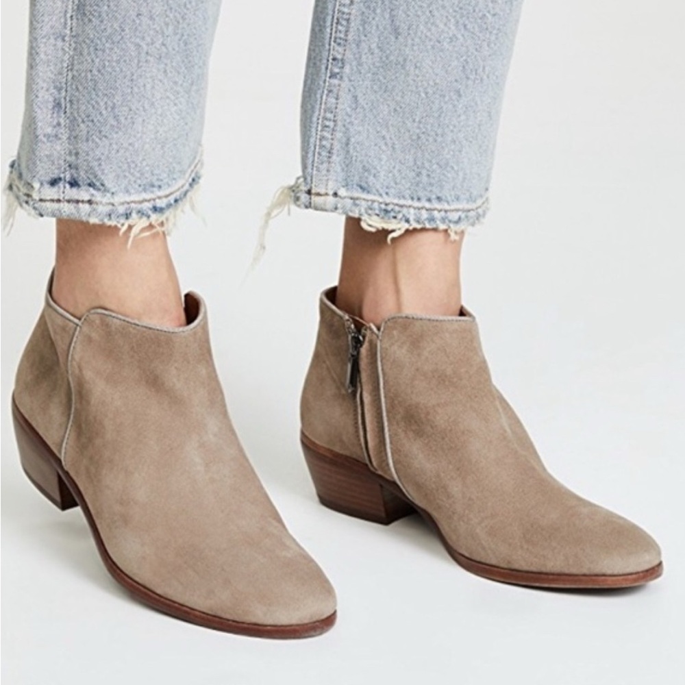 Sam Edelman Women’s Suede Petty Bootie in Putty, Size 8 1/2 8.5
